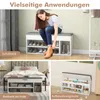 COSTWAY Ławka na buty z siedziskiem i schowkiem, 104 x 30 x Podgląd zdjęcia produktu 4