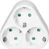 Répartiteur à trois voies 3x2P+Z (Schuko), blanc Voir les images du produit 2