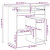 Scrivania Sonoma rovere 80x45x74 cm materiale a base di Anteprima dell’immagine prodotto 7