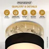 Monzana Lampadario da Soffitto 40W Rotondo 38cm Stoffa 2 Anteprima dell’immagine prodotto 6