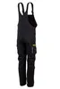 A black pair of bib overalls shown from the back. Produktbild-Vorschau