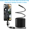 A smartphone displaying an endoscope view of an engine, connected to a flexible endoscope probe. Náhľad obrázku produktu