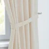Cottage Vorhang und Raffhalter weiß beige kariert mit Produktbild-Vorschau 3