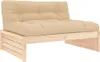 vidaXL Mittelsofa 120x80 cm Massivholz Kiefer Produktbild-Vorschau 4