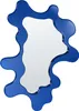 BELIANI Wandspiegel Blau MDF 80 x 59 cm Asymmetrisch Produktbild-Vorschau 1
