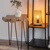 Tischlampen - 15 x 23 cm - Braun - Schwarz - Metall - Holz Produktbild-Vorschau 2