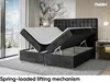 MEBLINI Boxspringbett mit Bettkasten - Gepolstert Produktbild-Vorschau 3