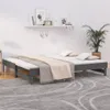 vidaXL Rozkladacia posteľ Grey 2x(90x200) cm Borovicový Náhľad obrázku produktu 2