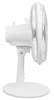Side view of a white oscillating fan. Produktbild-Vorschau