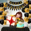 Celejoy® 10 Jahre 92-teilig Schwarz & Gold Produktbild-Vorschau 5