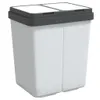 vidaXL Duo Mülleimer Weiß 2x25 L Produktbild-Vorschau 1