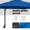 vidaXL Garten-Sonnenschirm Azurblau 248,5 x 247,5 x 160 cm Produktbild-Vorschau 5