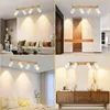 ZMH Spot de plafond 4 flammes blanc Lampe de cuisine bois Voir les images du produit 2