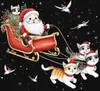 Santa Claus Schlitten Katzen Kätzchen - Weihnachten Produktbild-Vorschau 3