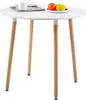 H.J WeDoo Rund Esstisch, 80x80x73 cm, Runder Holztisch, Produktbild-Vorschau 1