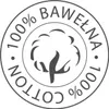 A circular stamp with text and an illustration of a cotton plant. Produktbild-Vorschau