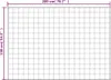 A grid pattern representing a weighted blanket with dimensions indicated. Náhled obrázku produktu