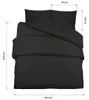 vidaXL Posteľná súprava Black 140x200 cm Light Microfibre Náhľad obrázku produktu 8