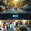 A collage of images showing a car's perspective on a street, a diagram of a car's camera coverage, people inside a car, and a car driving on a city street. Produktbild-Vorschau