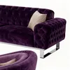 Sofa Set Jumeirah 3-Sitzer+3-Sitzer+Sessel in Samtstoff Produktbild-Vorschau 5