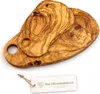Brotzeitbrett aus Olivenholz im Naturschnitt mit Loch 25 cm Produktbild-Vorschau 4