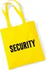 Huuraa Jutebeutel Security Schriftzug 10 Liter Yellow Produktbild-Vorschau 1