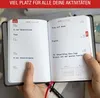 Taschenkalender 2026 A6 schwarz - 1 Woche 2 Seiten, Produktbild-Vorschau 4