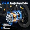 Close-up of an electric bicycle motor with marketing text and feature callouts. Voir les images du produit