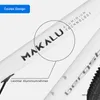Close-up view of a white bicycle frame with branding and feature callouts. Produktbild-Vorschau