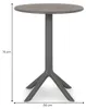 Gartentisch LUZ 60 cm Durchmesser grau - runder Balkontisch Produktbild-Vorschau 7