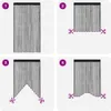 Fadenvorhänge 2 Stk. 140 x 250 cm Schwarz Produktbild-Vorschau 5