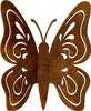 Edelrost Gartenfigur Schmetterling zum Einschrauben Rost Produktbild-Vorschau 1