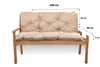Cuscino per panchina da giardino 160x60x50cm beige | Anteprima dell’immagine prodotto 4