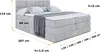 ALTDECOR Boxspringbett mit 2 Matratzen und Topper - 160x200 Produktbild-Vorschau 7
