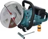 A Makita DCE090ZX1 Akku-Trennschleifer 2x 18 V Solo is shown on a white background with accessories. Voir les images du produit