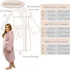 CalmyLIFE Bademantel Mädchen Kinder 134/140 Altrose/Weiss Produktbild-Vorschau 6