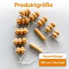 Rückenmassagegerät Holz mit Griff, Massage Roller aus Produktbild-Vorschau 3