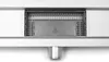 A close-up, studio shot of a stainless steel shower drain. Produktbild-Vorschau