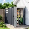 Outsunny Metall Gerätehaus 2,7m² 128x231x181cm Produktbild-Vorschau 2