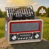 Retro FM solárne Bluetooth prenosné kuchynské rádio na Náhľad obrázku produktu 2