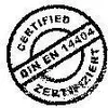 A circular stamp with text indicating certification. Anteprima dell’immagine prodotto