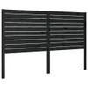 vidaXL Kopfteil Schwarz 156x4x100 cm Massivholz Kiefer Produktbild-Vorschau 1