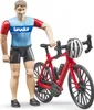 Vélo de route Bruder avec figurine de cycliste Voir les images du produit 5