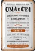 LANOLU Retro Blechschild Geschenk für Oma und Opa Pension Produktbild-Vorschau 1