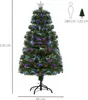 HOMCOM Weihnachtsbaum 1,2 m Christbaum Kunsttanne 130 Produktbild-Vorschau 1