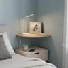 Relaxdays Eckregal, HxBxT: 3 x 40 x 40 cm, Walnussholz, Produktbild-Vorschau 3