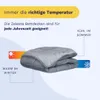 Mikrofaser-Bettdecke aus Stahl und Silber, 220 x 240 cm Produktbild-Vorschau 13
