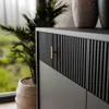 Kommode MIDNIGHT 2D2S mit zwei Schubladen auf Gestell Produktbild-Vorschau 2