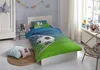 ZouZou Kinderbettwäsche "Match" - Blau - (135x200 cm) - 100 Produktbild-Vorschau 4