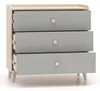 Kommode Schubladenkommode Mevel 90x40x85cm Farbe Produktbild-Vorschau 3
